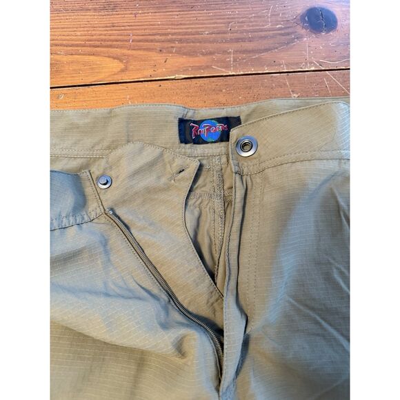 Rail Riders Men’s Convertible Ripstop Nylon Pants Olive 42” Waist 29” Inseam - Picture 6 of 11
